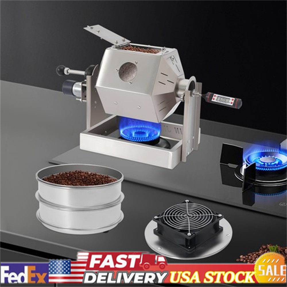 3.8L/3.45Qt Coffee Bean Roaster Commercial Coffee Bean Roaster Machine Drum Type