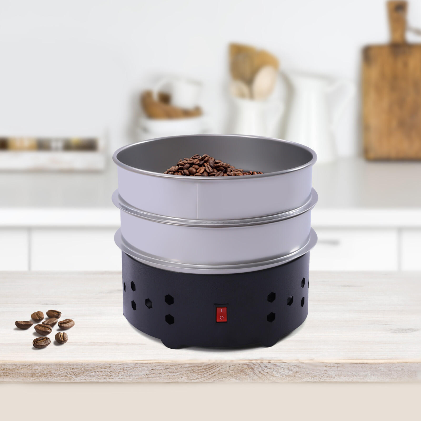 Electric Coffee Bean Cooler Cooling Machine Large Capacity Stainless Steel Mesh