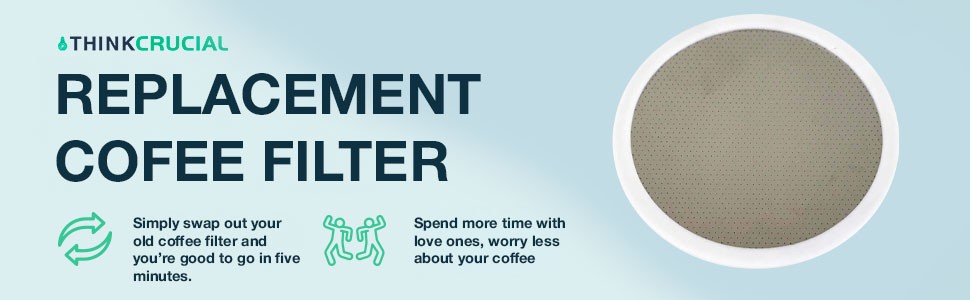 1 Replacement Disk Coffee – Washable and Reble Deluxe Stainl