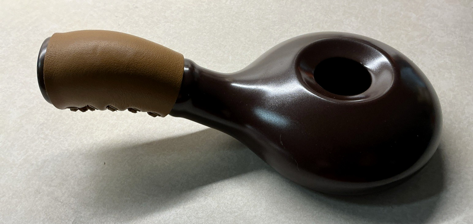 Nuvo Eco Ceramic Coffee Bean Roaster Brown Leather Strap Handle Korea
