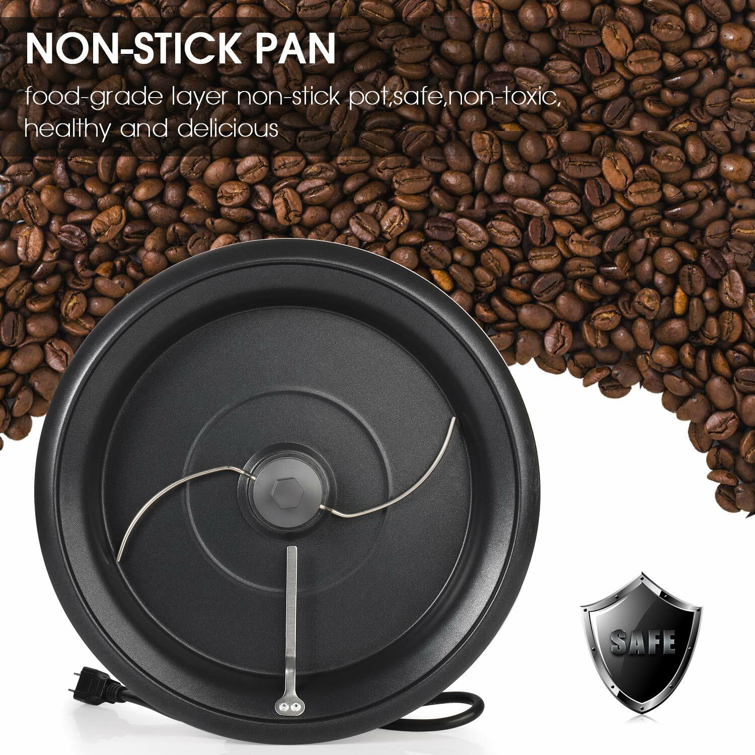 500g Coffee Bean Roaster Machine For Nut Peanut Roaster 110V 800W