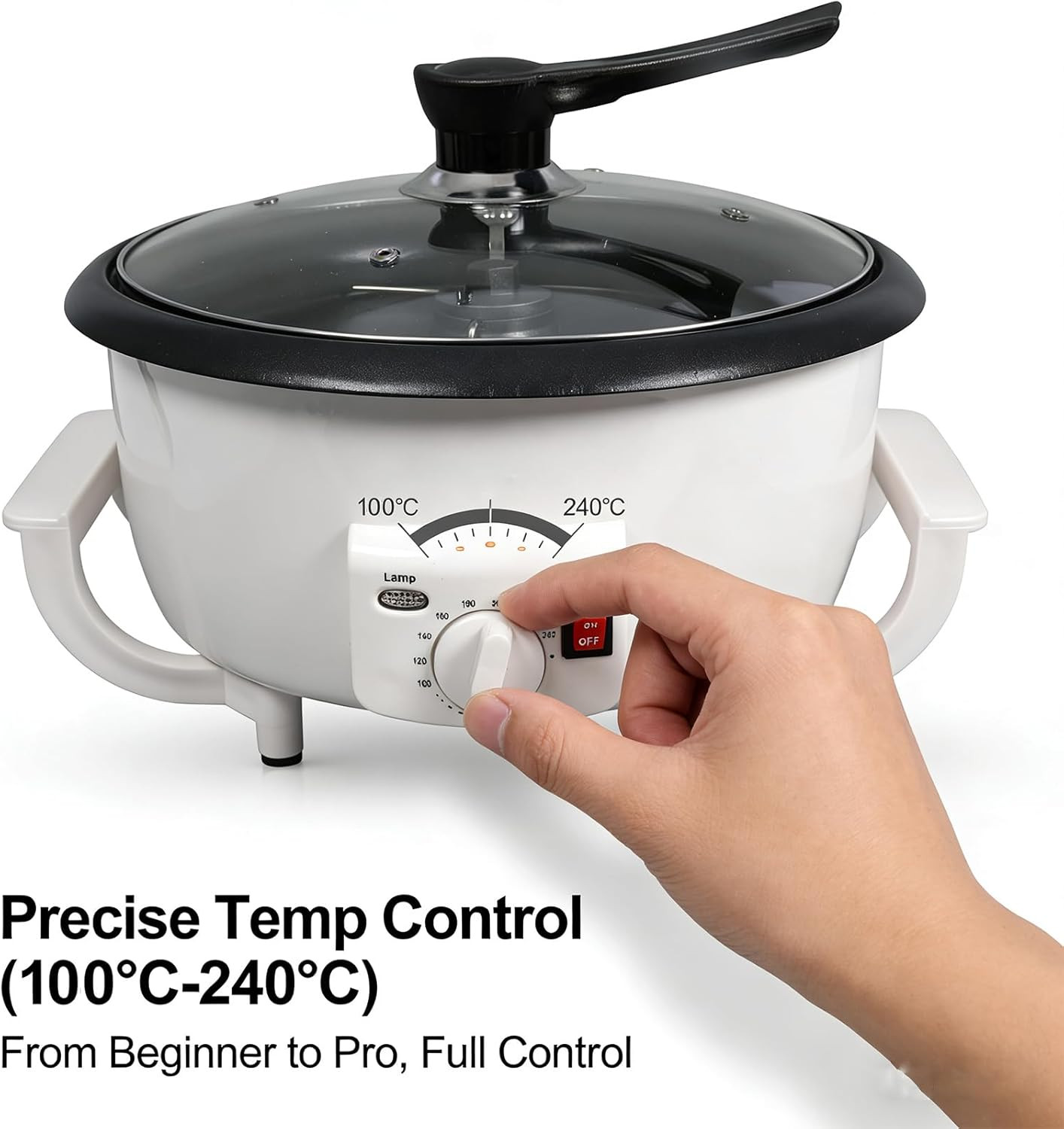 Beginner Electric Coffee Bean Roaster Machine – 750G Capacity for Nuts & More