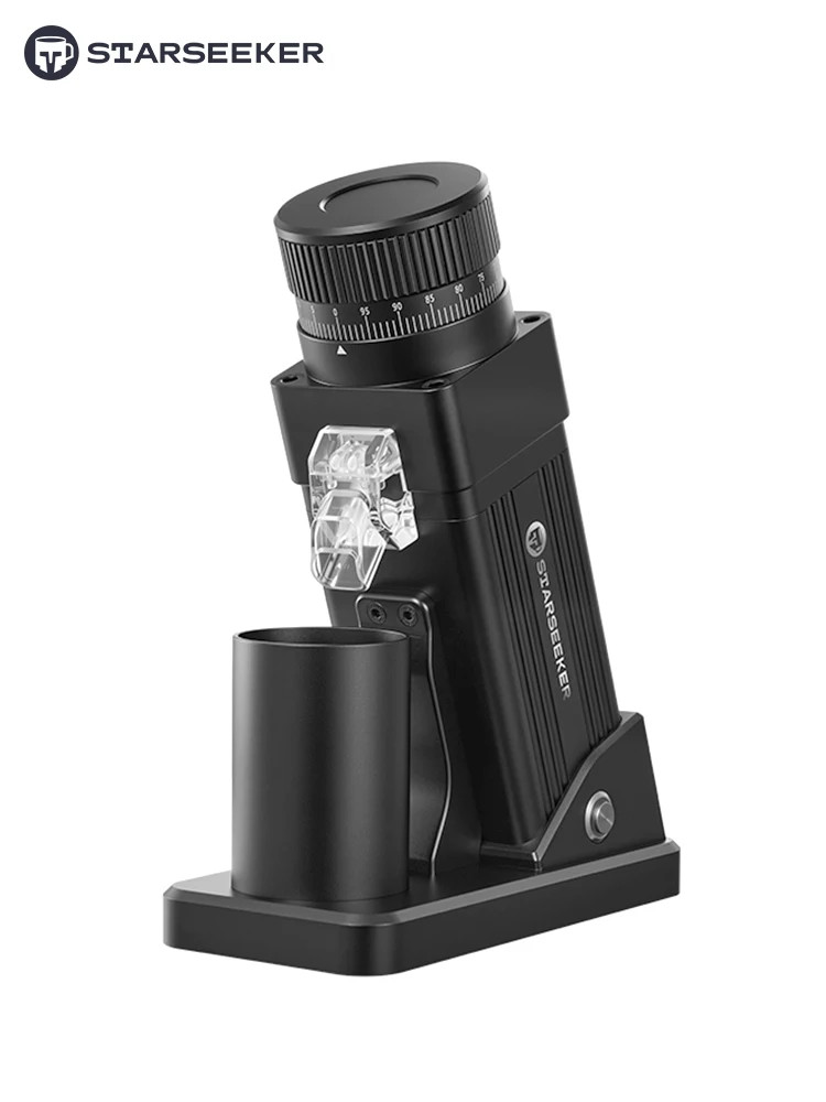 STARSEEKER E55Pro Coffee Grinder 55mm Titanium Burr Stepless Espresso Grinder