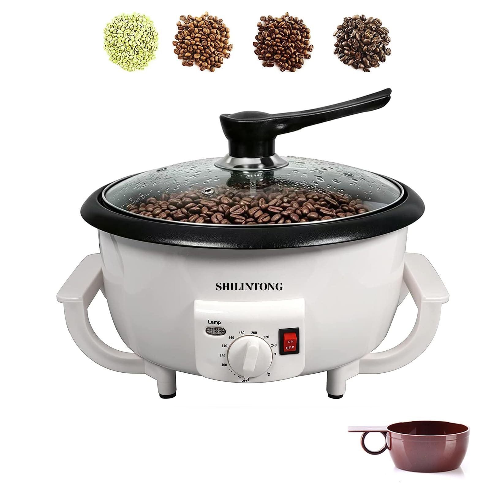 Coffee Roaster Machine for Home Use, 110V 1200W No Timer, 750g Large Capacity…