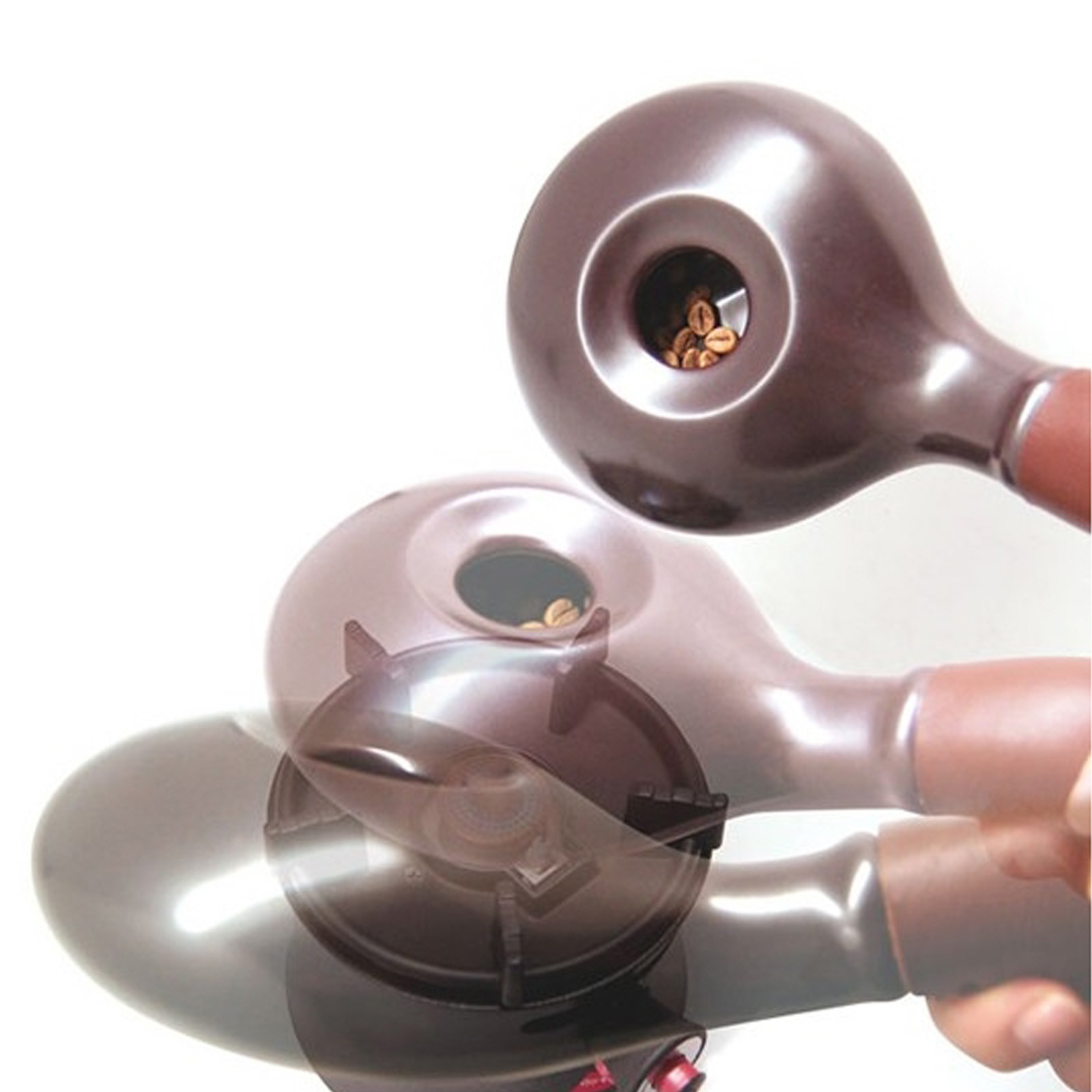 Nuvo Eco Ceramic Handy Coffee Bean Roaster Home Camping Easy Roasting Tool