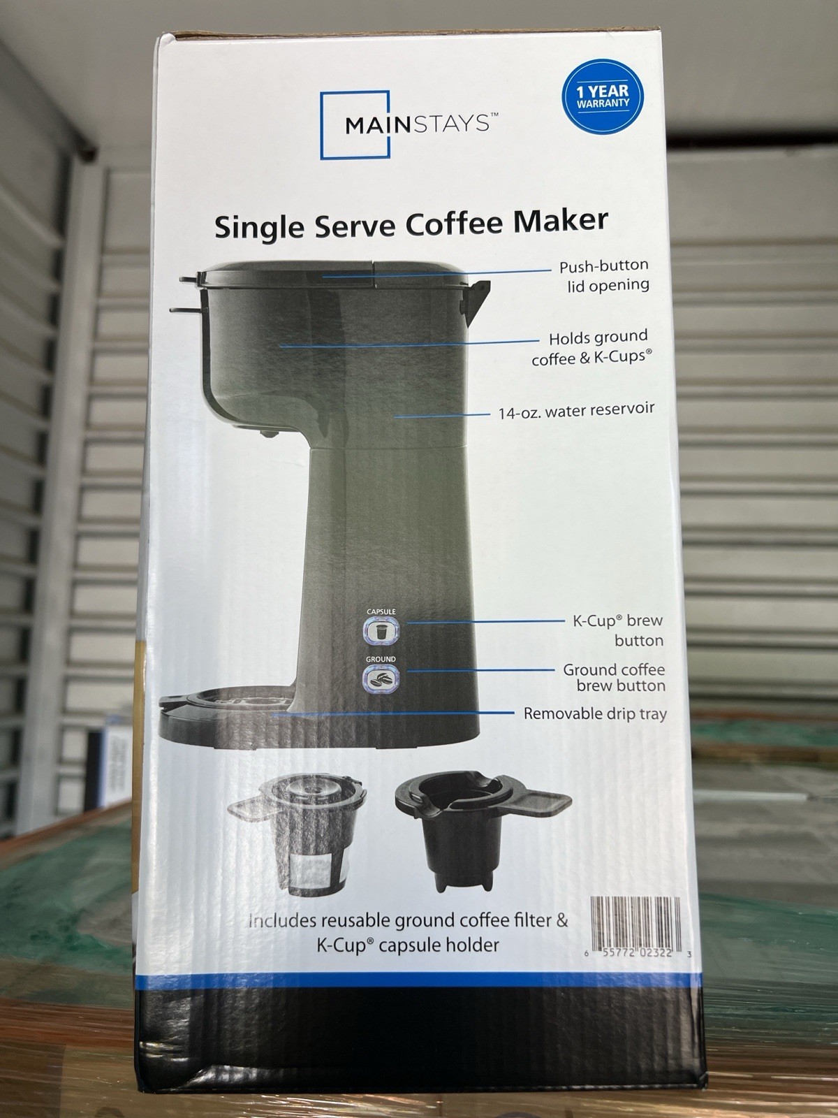 Mainstays Single Serve Dual Brew Coffee, Black, MODEL 202140