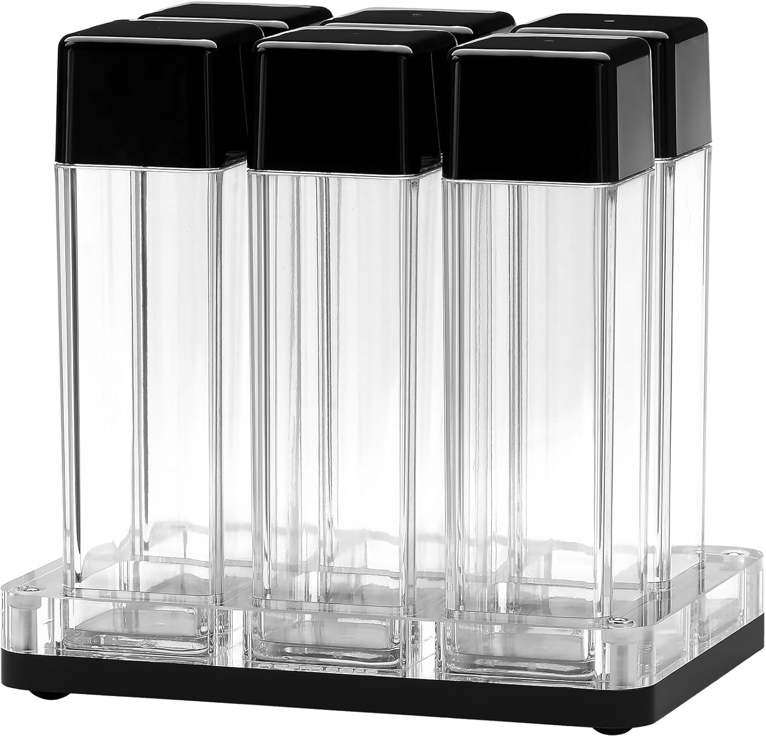 6 Tubes Coffee Bean Cellars with Stand & Hopper – Single Dose Coffee Bean Vaults