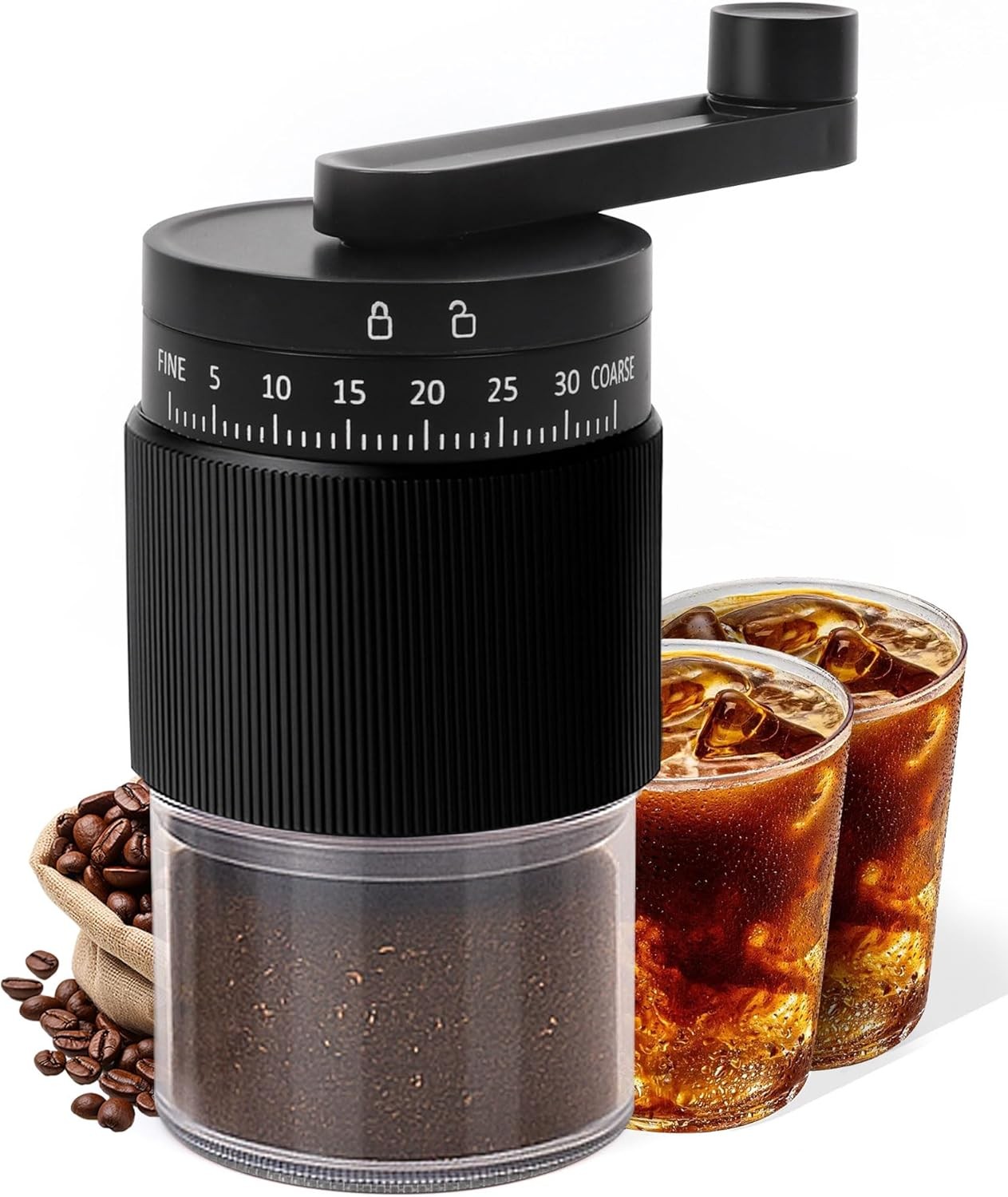 Manual Coffee Grinder with Ceric Burr, 40g acity,35 Adjustable