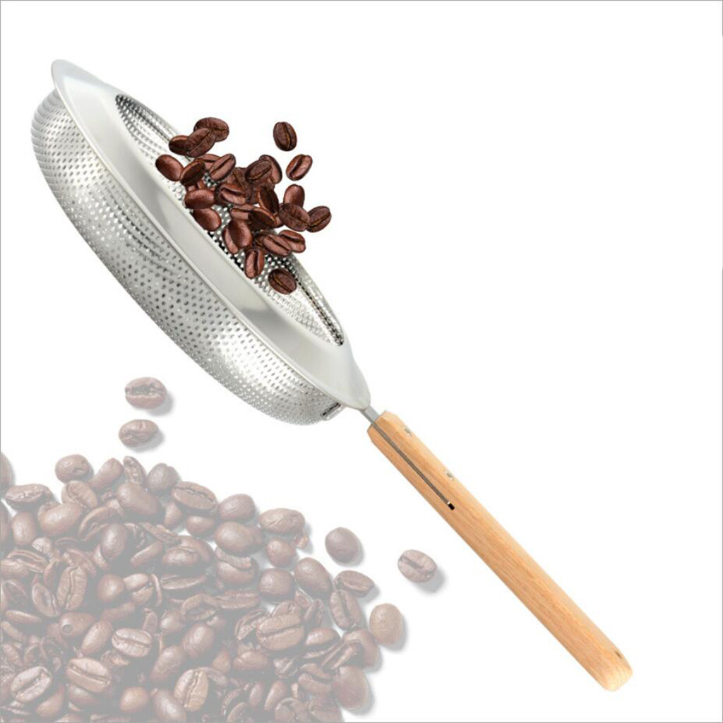 Roaster Coffee Bean Stainless Steel With Wooden le