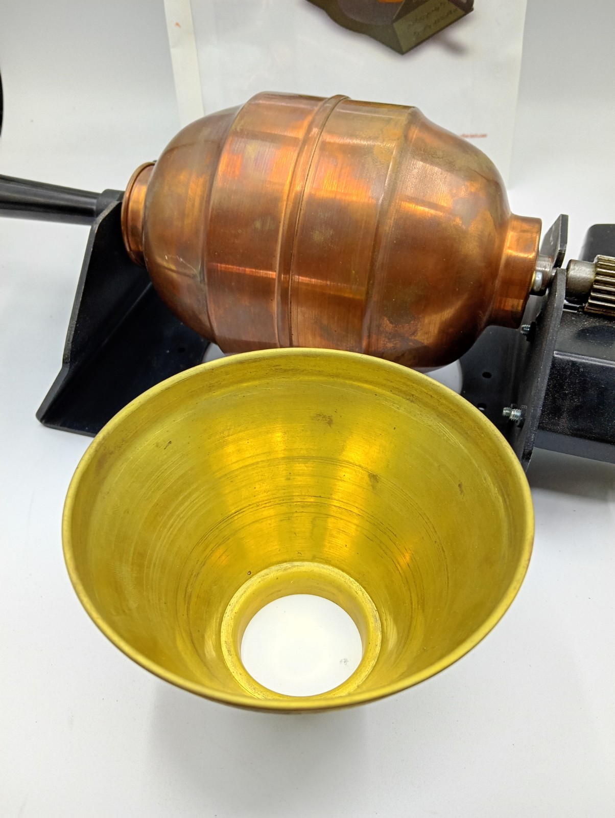 Mini Home Roaster Coffee-Tech FZ-RR 700 Motorized Copper, Original Box & Manual