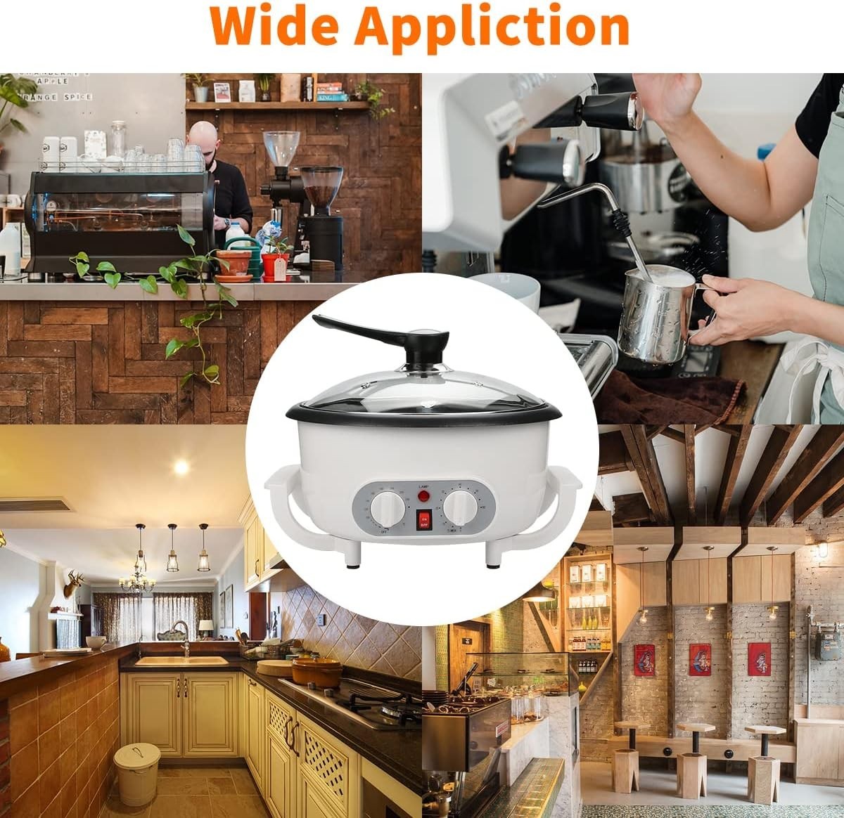 Professional 60 Min Timer Coffee Bean Roaster 0.75kg