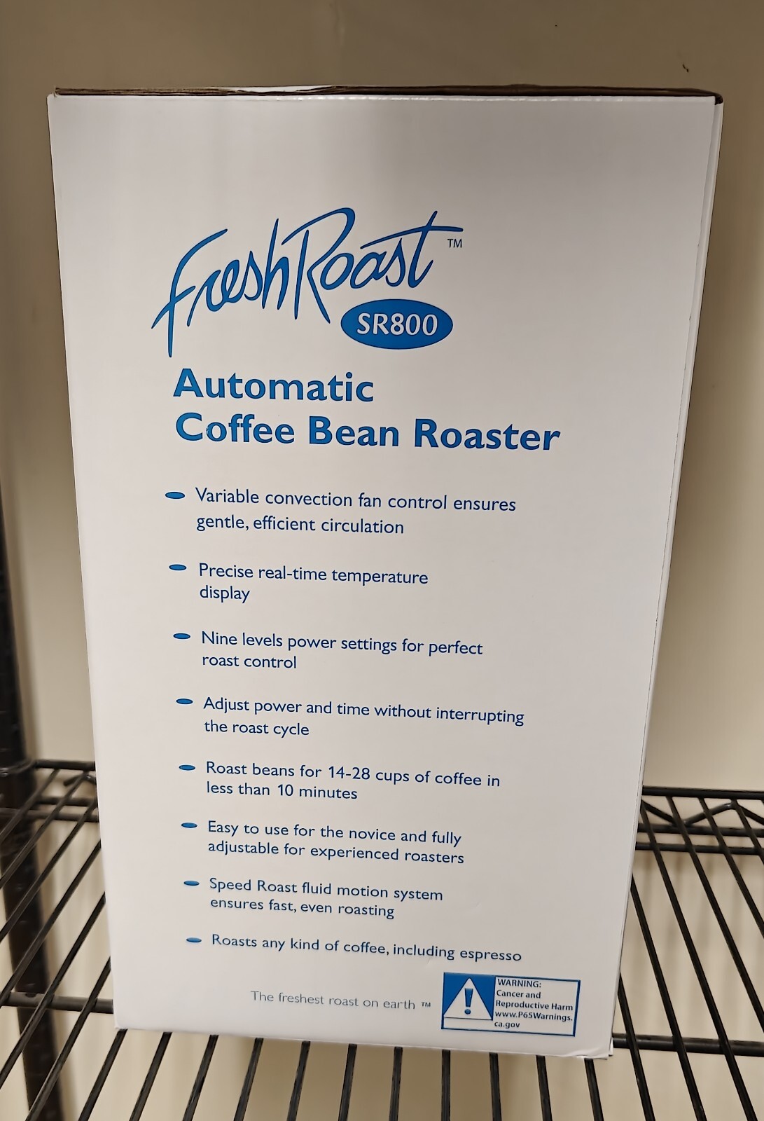 Fresh Roast SR800 Automatic Coffee Bean Roaster – Digital Status Display