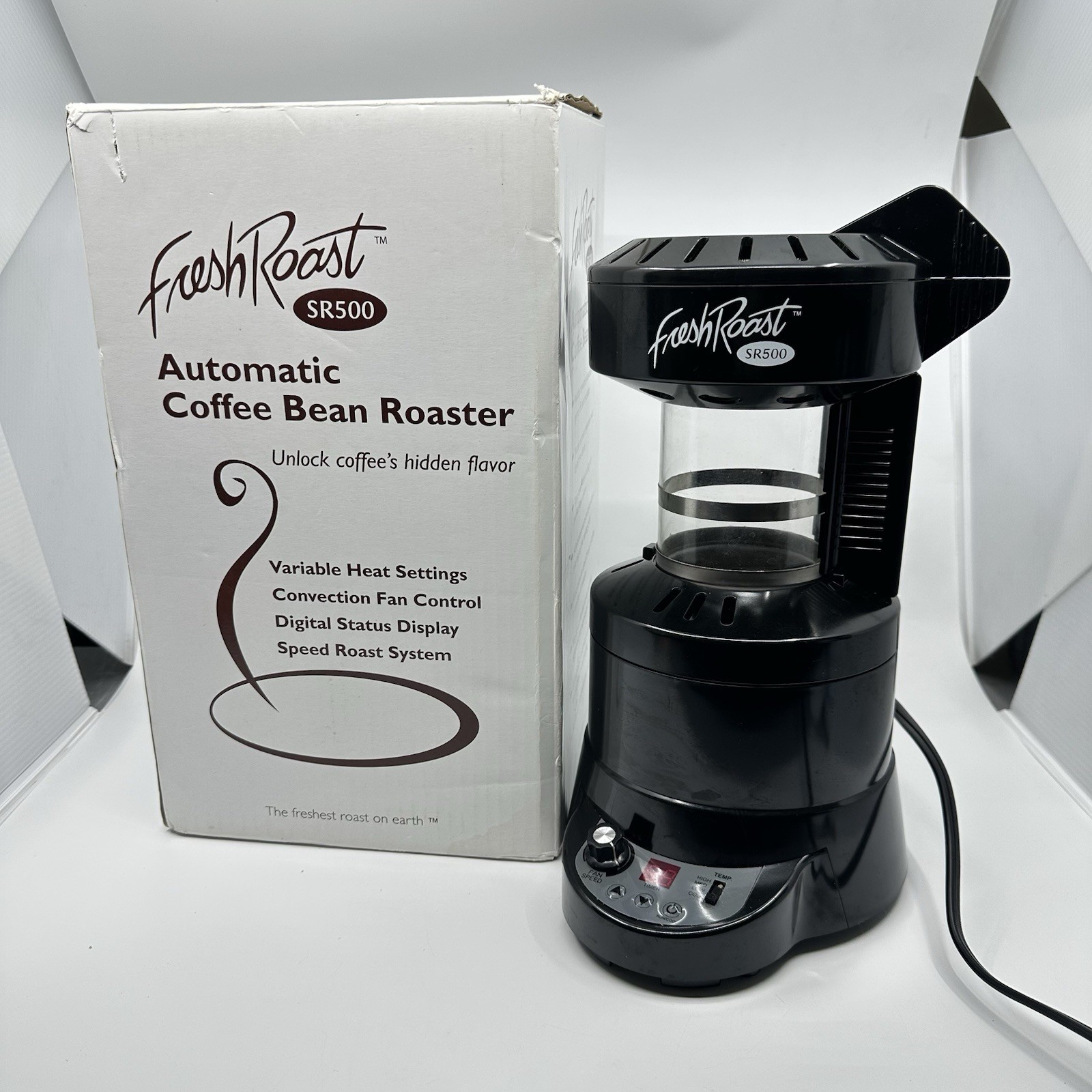 Fresh Roast SR500 Automatic Coffee Bean Roaster – Black TESTED WORKING GREAT