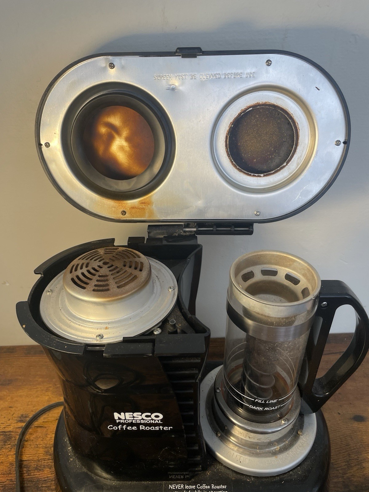 Nesco Professional Coffee Bean Roaster CR-1010PR Tested Works