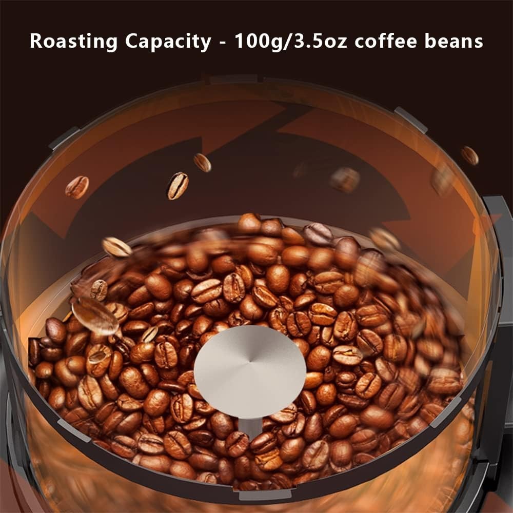 Coffee Bean Roaster Machine – Home Use Air Coffee Roaster with Adjustable Timer