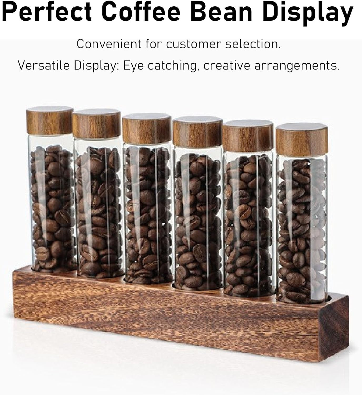 Coffee Bean Storage Tubes Single Dose, 6PCS or 12PCS Coffee Bean Cellar, Dosing