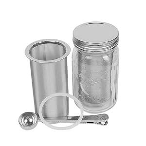 Cold Brew Coffee Maker for 2Quart/64ounce Wide Mouth Mason Jar-Iced