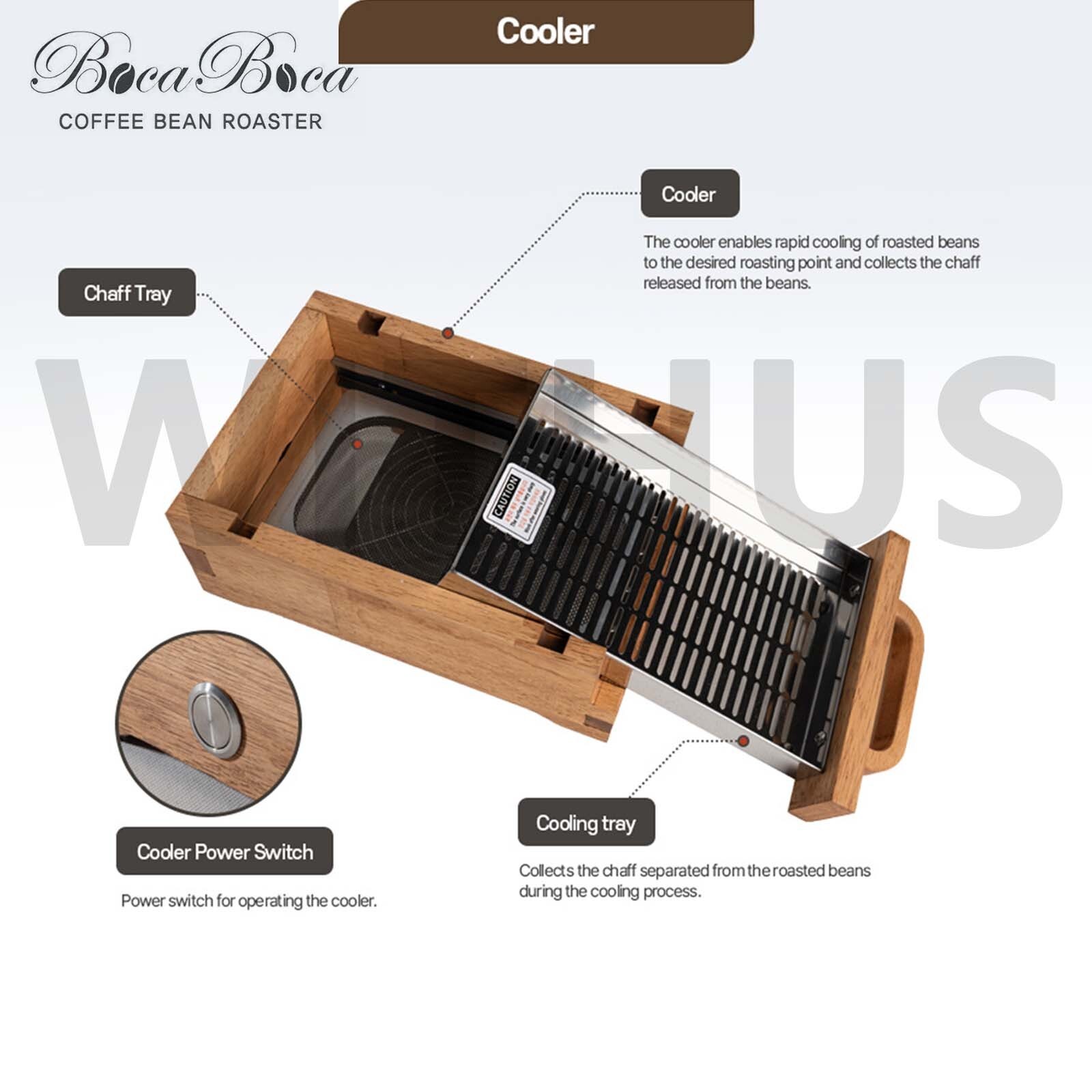BocaBoca Coffee Bean Roaster 250 Roasting Machine Nuts Barista Home 110V / 220V