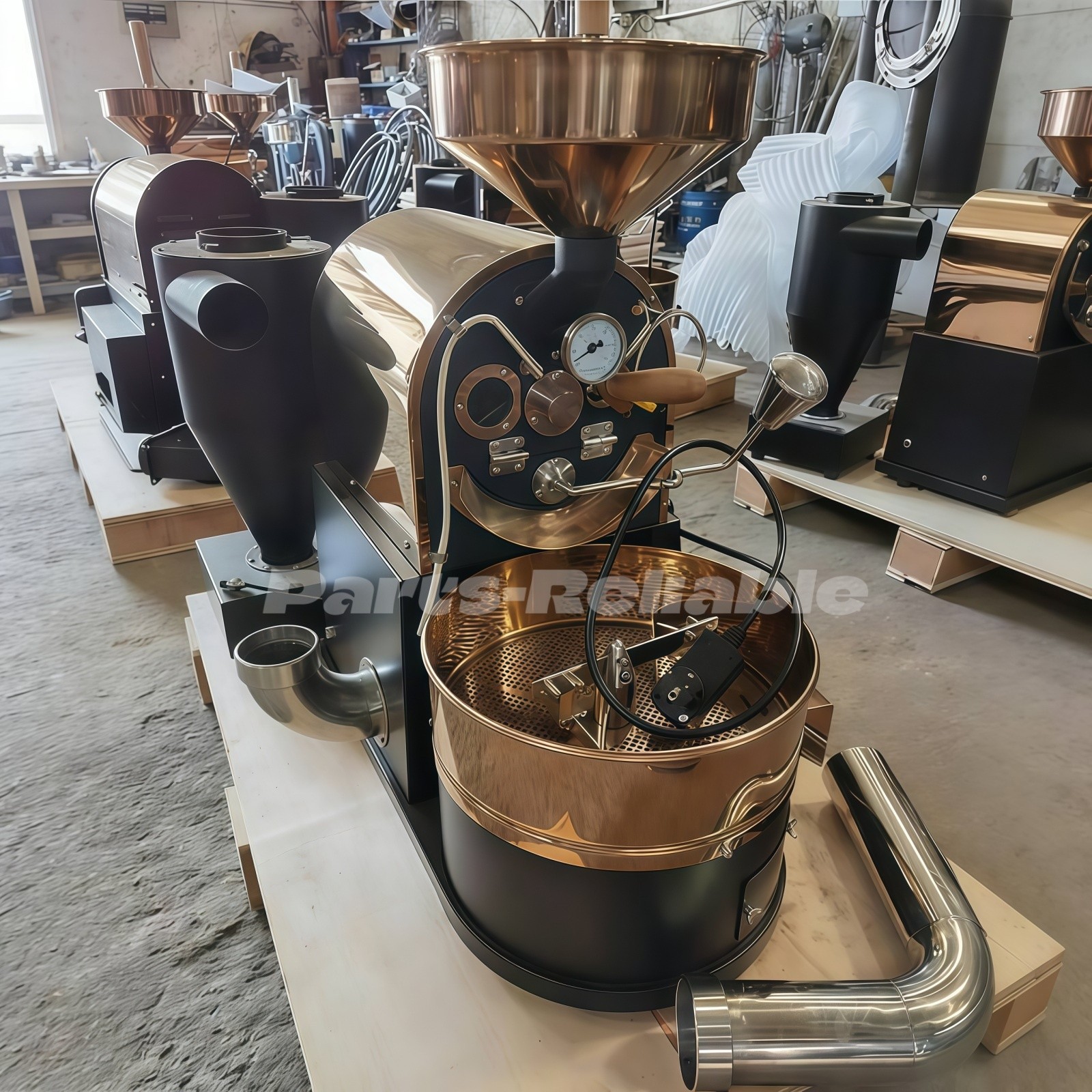1KG Commercial Coffee Roaster Coffee Shop Boutique Bean Roaster 220V