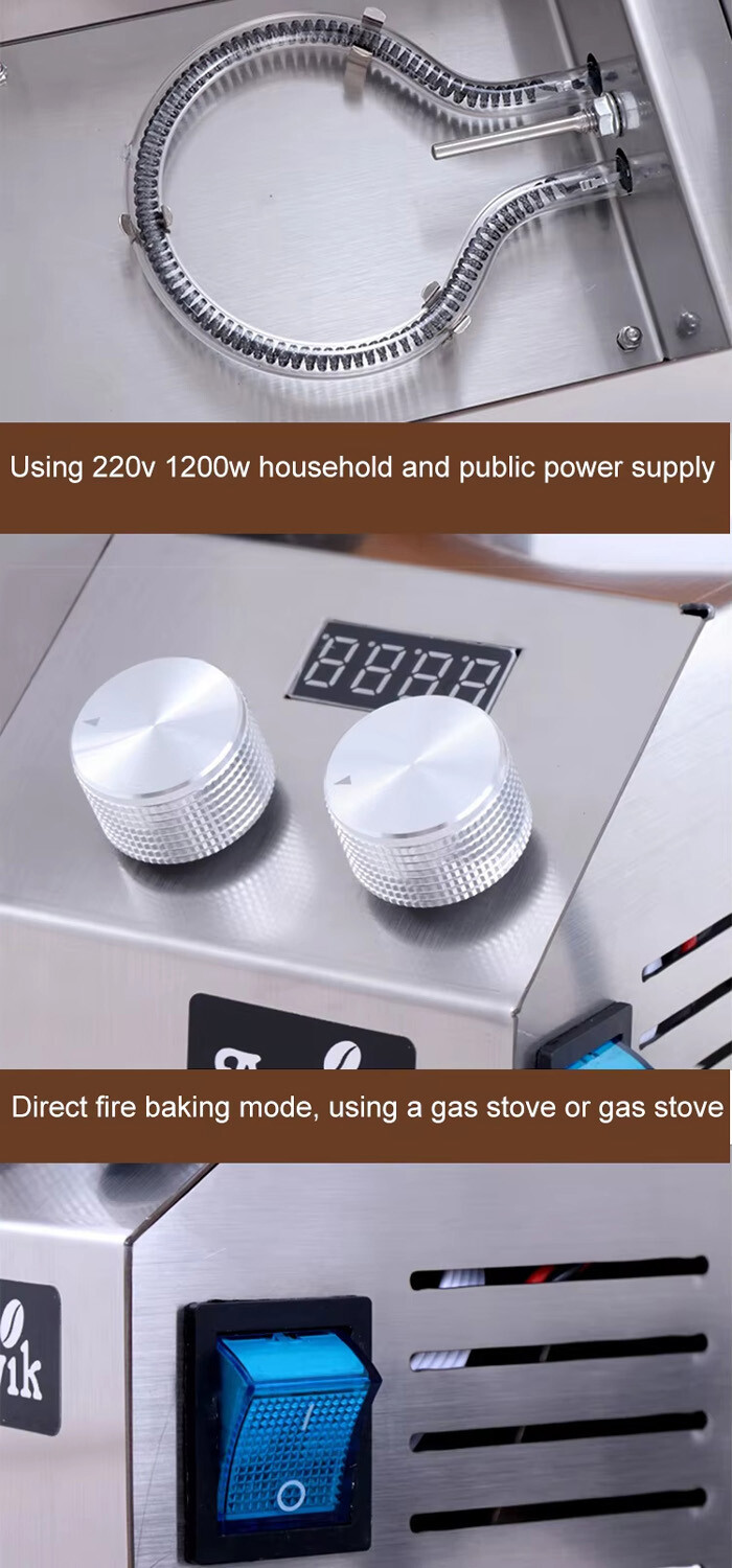 Electricity Coffee Bean Roasting Machine Electrical Heating Coffee Roaster