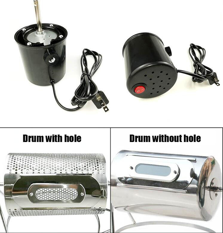 110V 220V Home Kitchen 250G Electric Coffee Bean Roaster Machine Stainless Steel