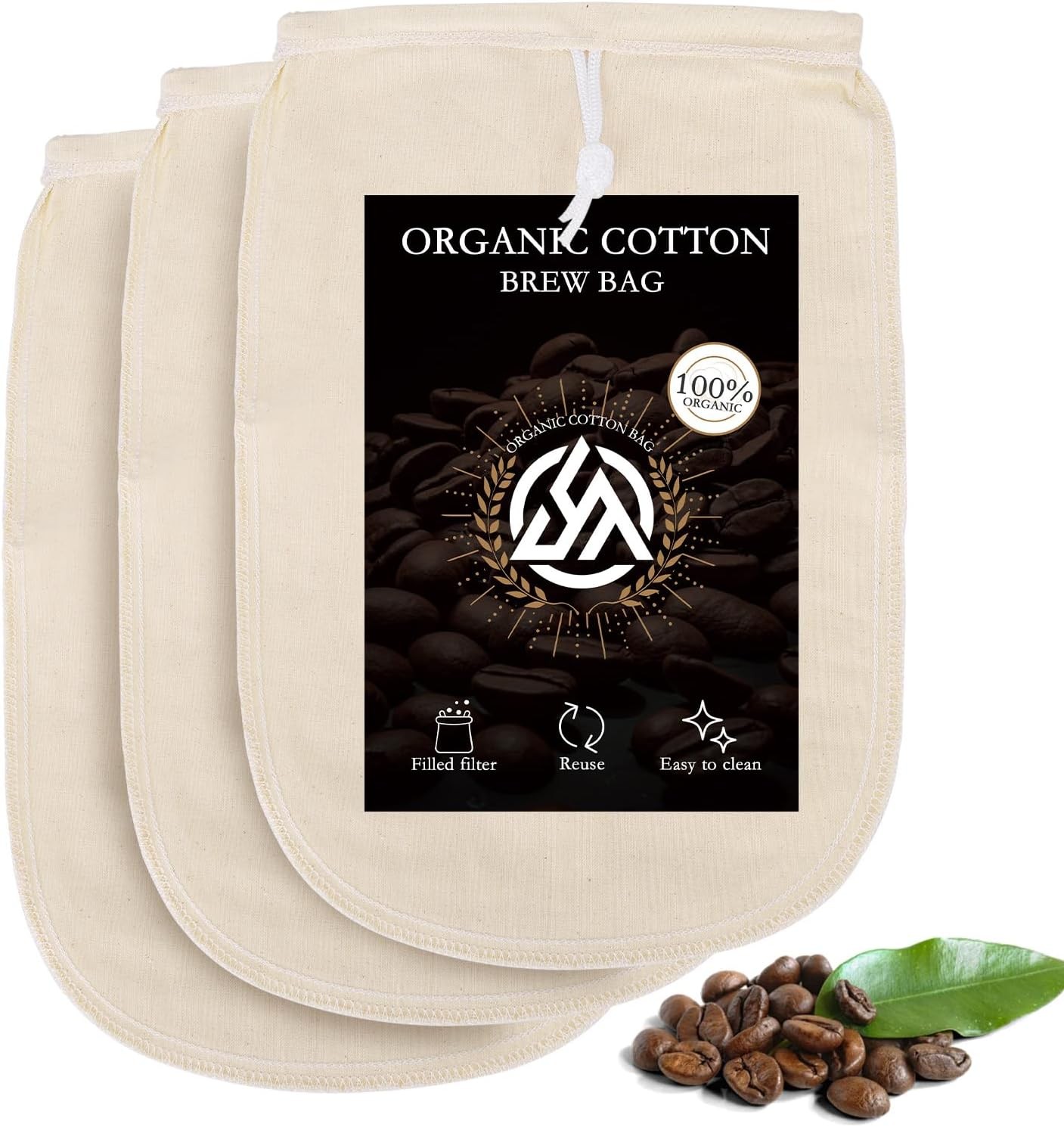 Reble Cold Brew Coffee Bags, organic cotton cold brew coffee