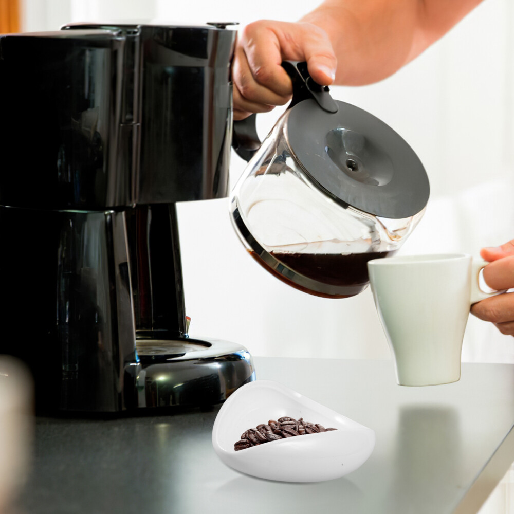 1PC Coffee Bean Dosing Cup Ceramic Dosing Vessel Tray Coffee Bean Plate Dish