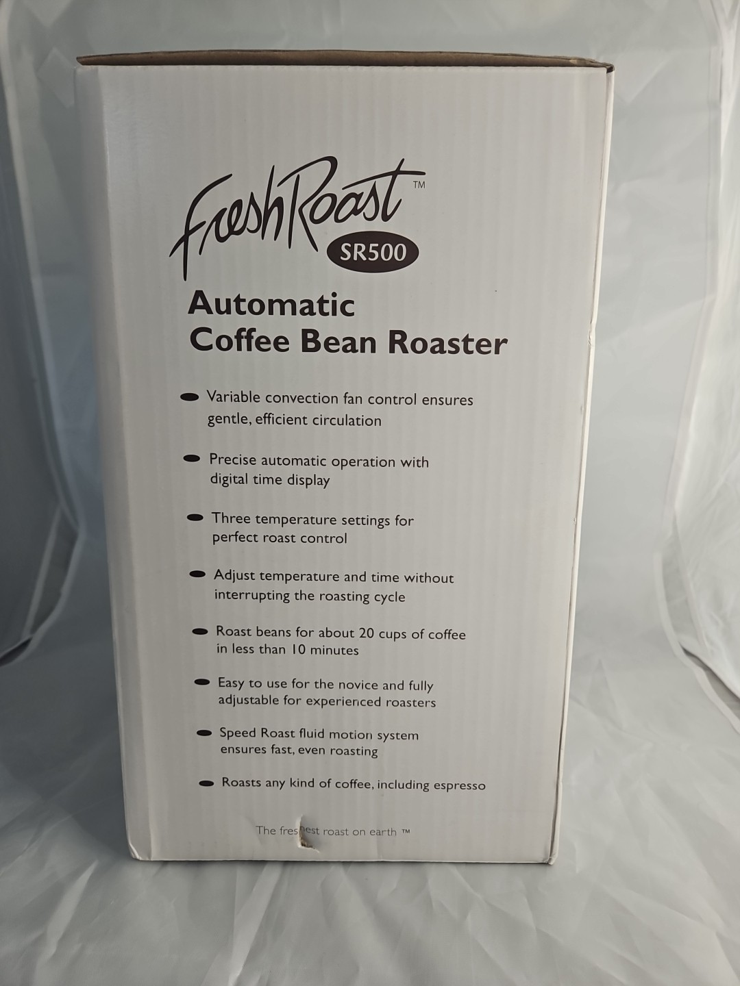 Fresh Roast SR500 Automatic Coffee Bean Roaster – Black