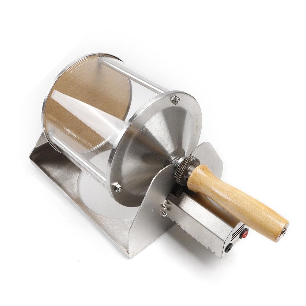Gas Burner Home Coffee Beans Roaster Roasting Machine w/ Wood Handle KAKA-G400