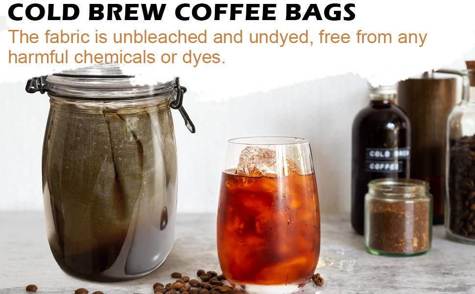 Reble Cold Brew Coffee Bags, organic cotton cold brew coffee