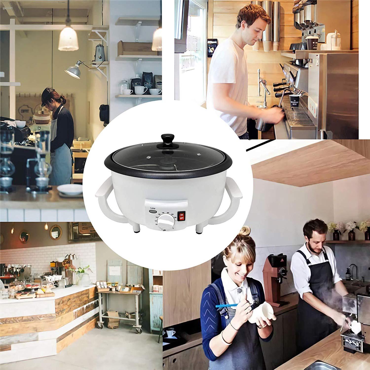 Coffee Bean Roaster Durable Bean Baking Roasting Machine Home Coffee Shop 110V