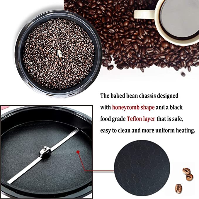 Electric Coffee Roaster Coffee Beans Maker Machine With Timing For Home Office