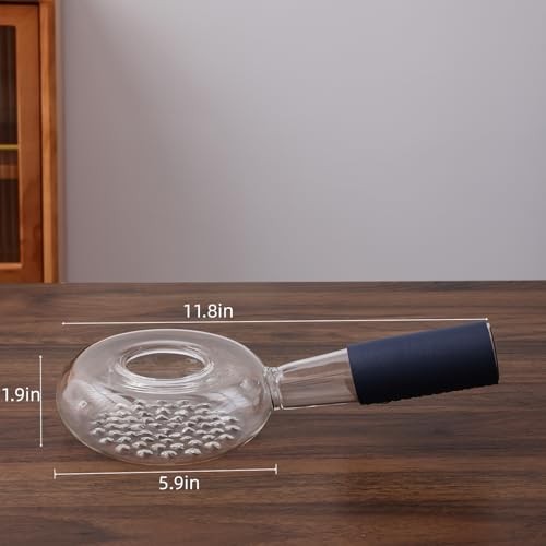 Portable Glass Coffee Bean Roaster, 11.8 x 11.8*5.9*3.5 white and transparent
