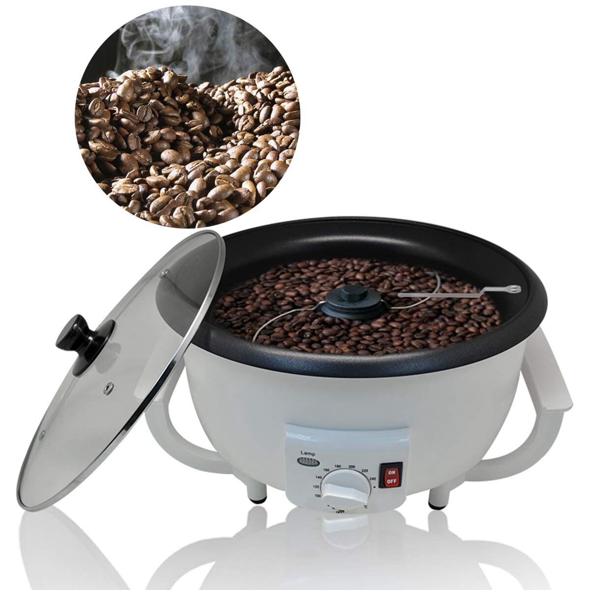 750g Home Electric Coffee Bean Roasting Baking Machine 110V Coffee Roaster New