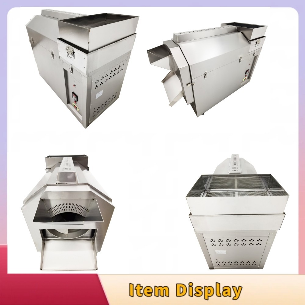 Commercial Electric Roaster 55Lbs 220V Stainless Steel Drum Roasting Machine