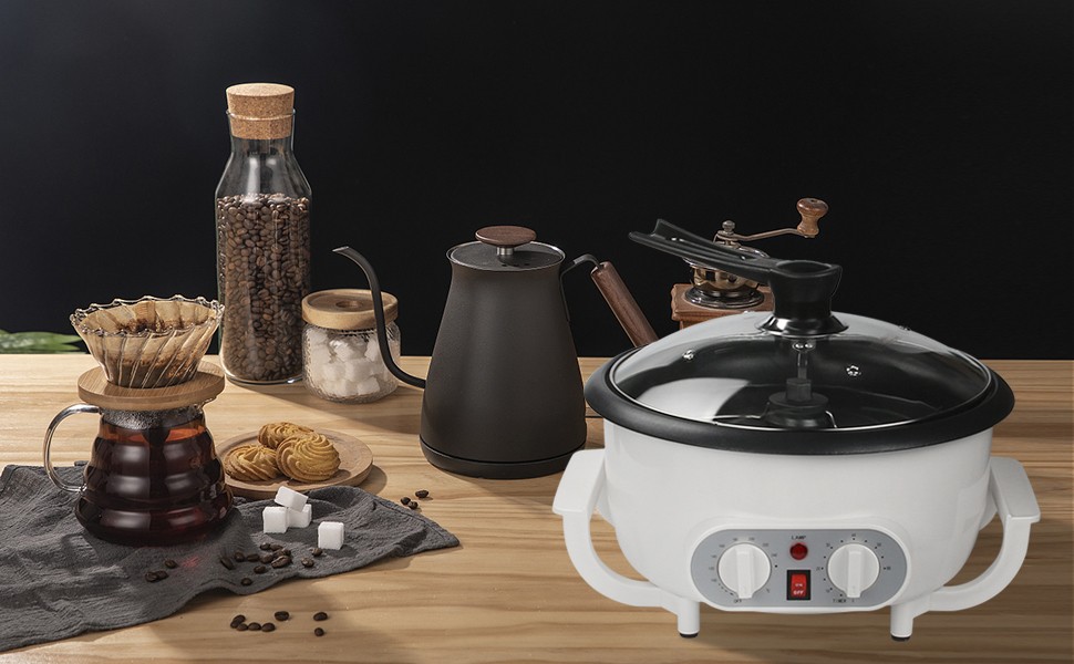 Upgrade Coffee Roaster Machine for Home Use, 110V Household Electric Coffee Bean