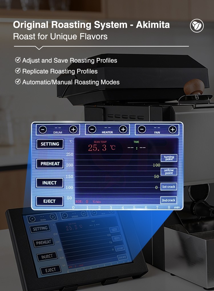 Small Coffee Roaster Professional Version Suitable for Artisan Curve Adjust 200g
