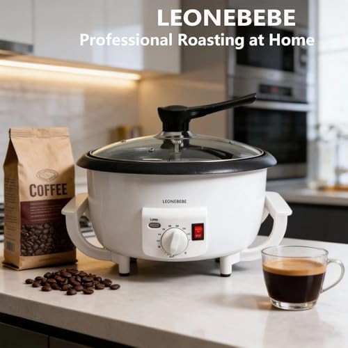 Home Coffee Roaster, Household Electric Coffee Bean Baker Nut without Timing