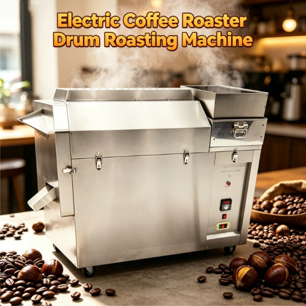 Electric Coffee Roaster Bean Roasting Machine220V Commercial Roaster Nut Roaster