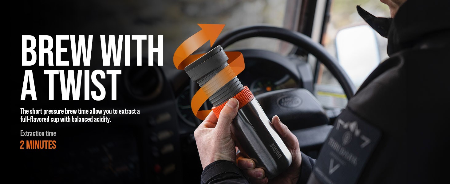Pipoka Portable Coffee Maker, Coffee brewer, All-in-one Vacuum