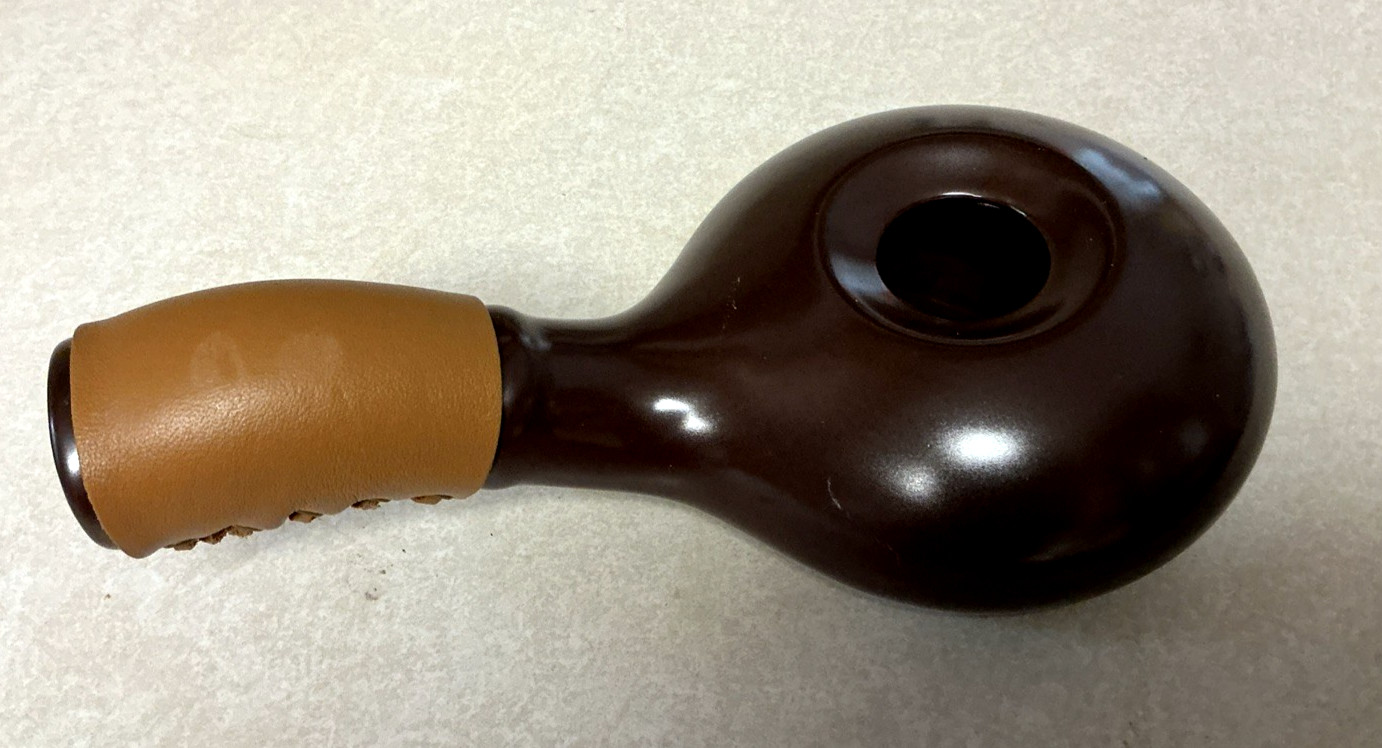 Nuvo Eco Ceramic Coffee Bean Roaster Brown Leather Strap Handle Korea