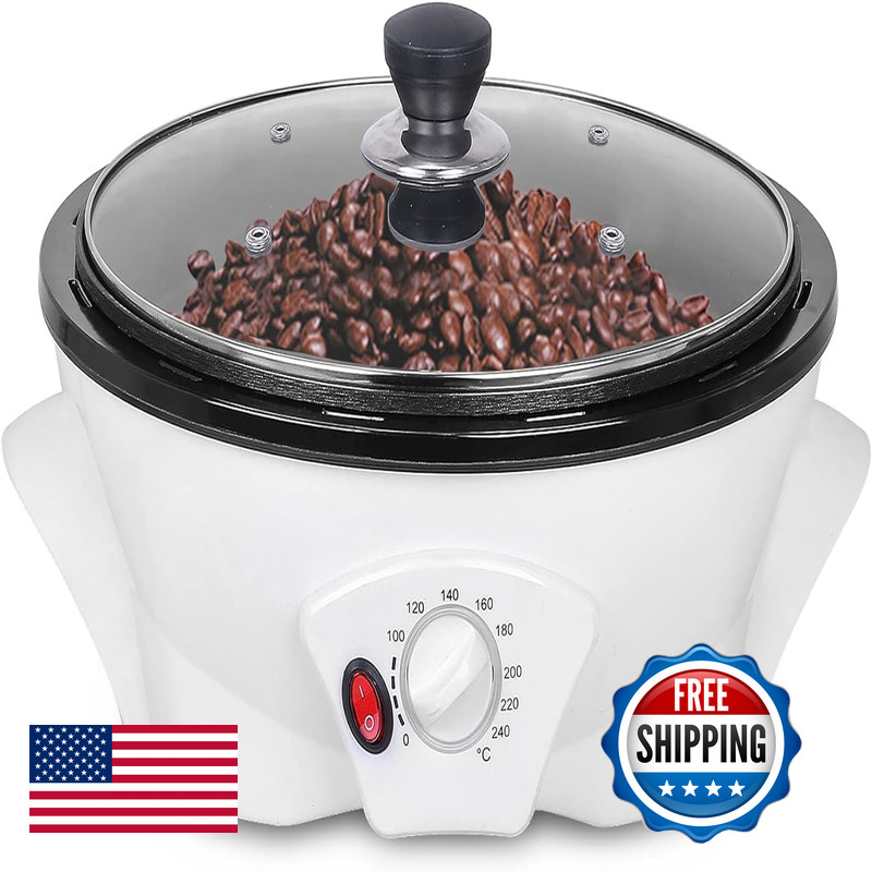Jiawanshun Electric Coffee Bean Roaster For Home Use 1.1Lb Capacity Temperature