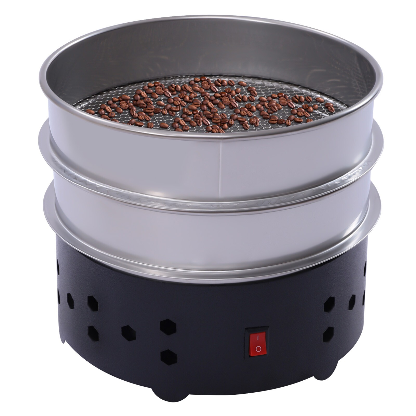 1.3Lb Home Coffee Bean Cooler Large Capacity Cooling Machine Chaff Black