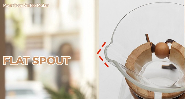 Pour Over Coffee Maker 800ml with 304 Stainl Steel Wooden Collar