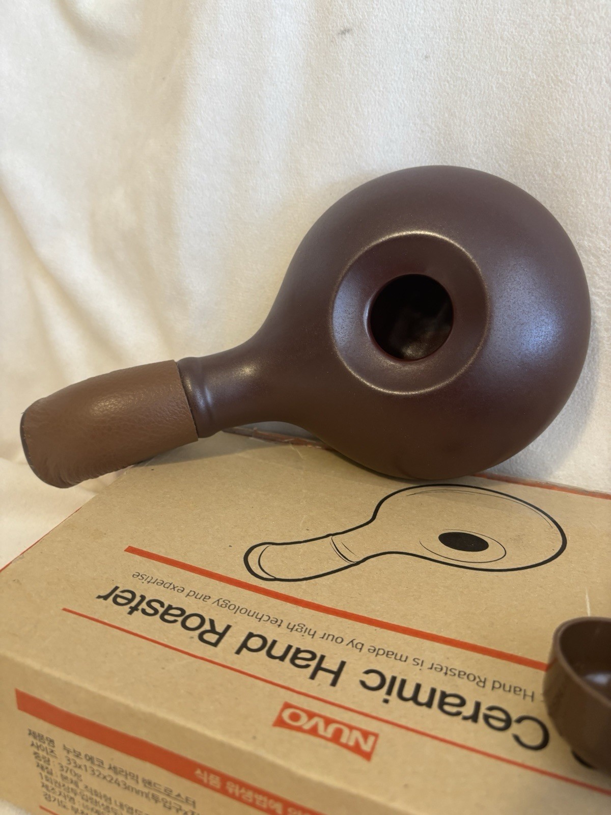 Nuvo Eco Ceramic Hand Roaster Manual Brown Espresso Coffee Roaster 30-70g