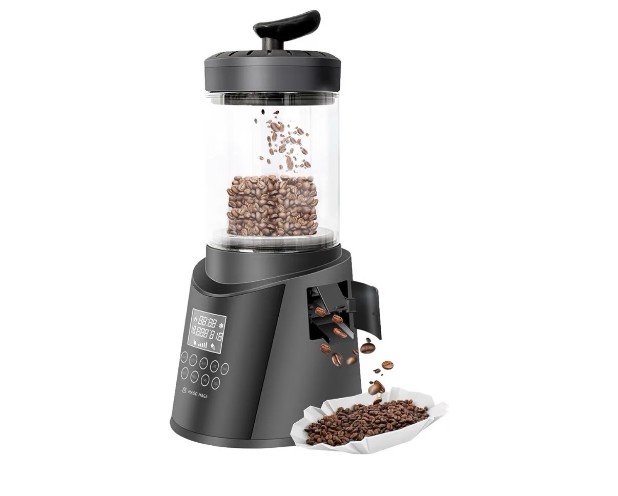 Smart Home Coffee Bean Roaster, Digital Display, Auto and Manual Modes, 300g …