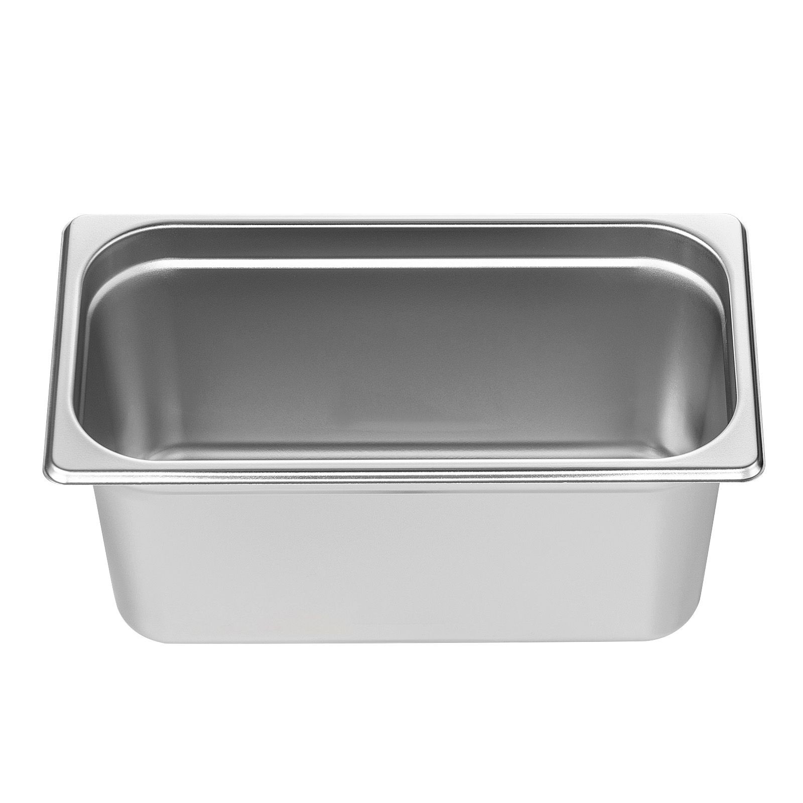 8 Pack Hotel Pans, 1/ 3 Size Anti – Jam Steam Pan with Lid, 0.8mm Thick