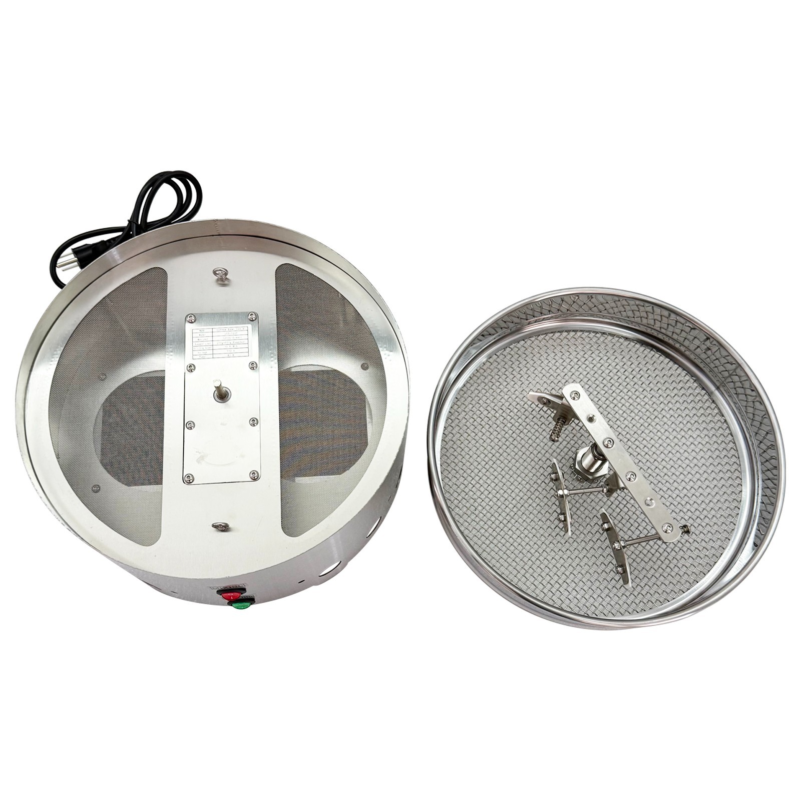 110V Coffee Roasting Radiator Coffee Bean Cooler Self-stirring Cooling Tray