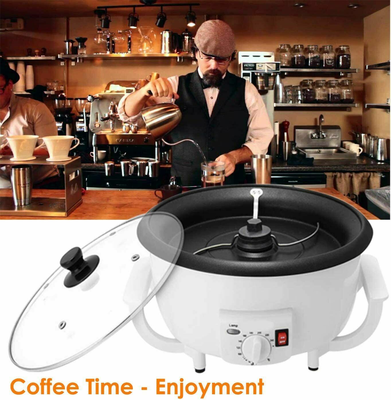 110V Electric Coffee Roaster Household Coffee Bean Roasting Baking Machine USA