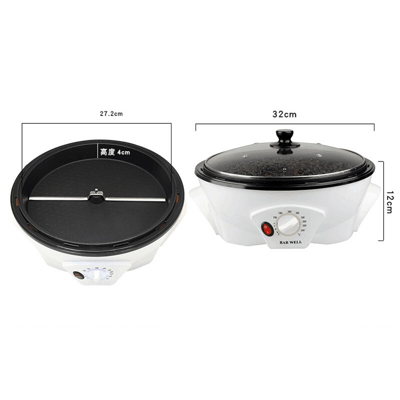 220V Coffee Roaster Machine Coffee Bean Roasting Baking for Kitchen Cafe Shop